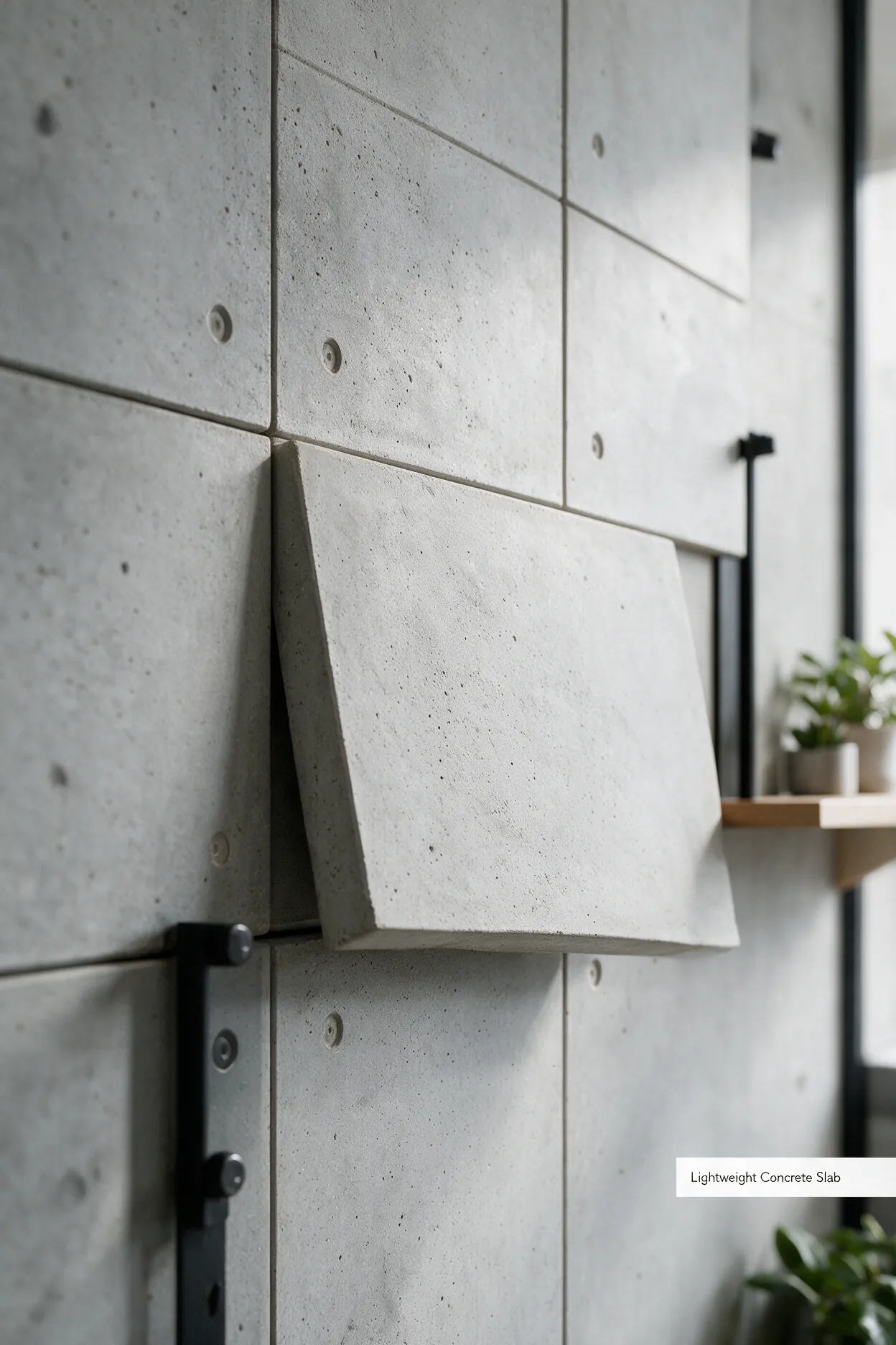 BlokTrading Lightweight Concrete (BTLC) panel — cast concrete aesthetic